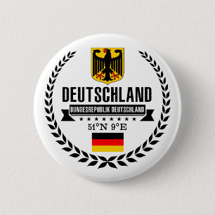 Germany 6 Cm Round Badge