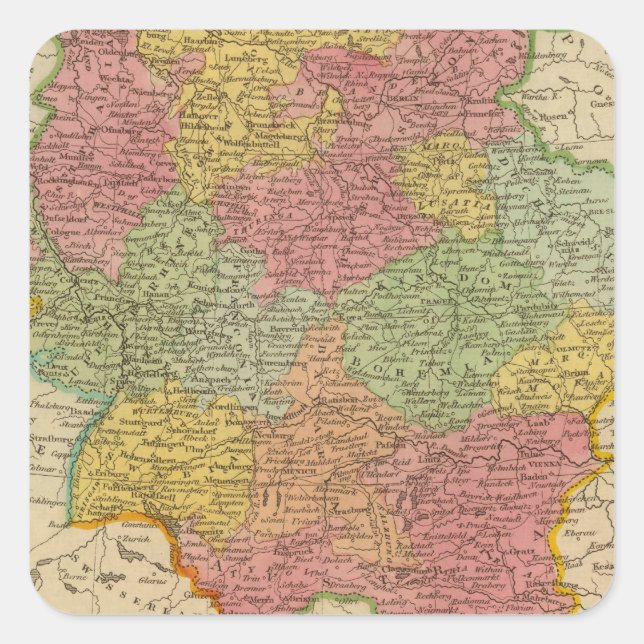 Germany 8 square sticker (Front)