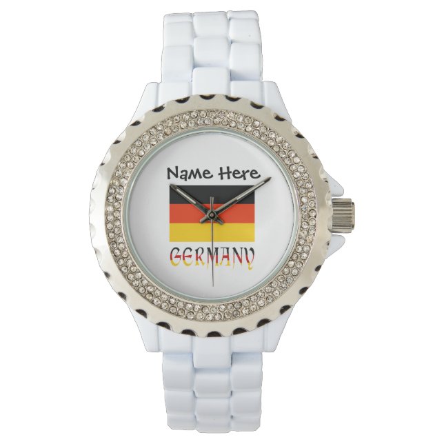 Germany and German Flag Personalised Watch (Front)