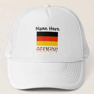 Germany and German Flag Personalized Trucker Hat