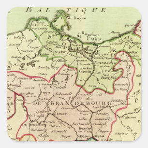 Germany and Poland Square Sticker