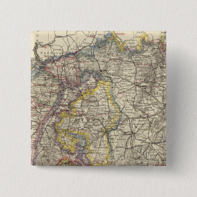 Germany and Switzerland 15 Cm Square Badge (Front)