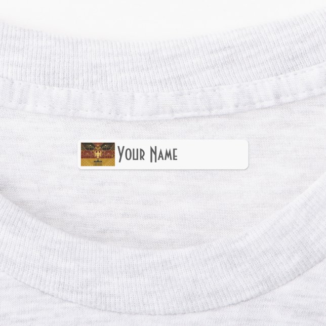 Germany Art Deco Flag | Custom Iron-On Name Label (Affixed)