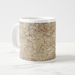 Germany Atlas Map Large Coffee Mug