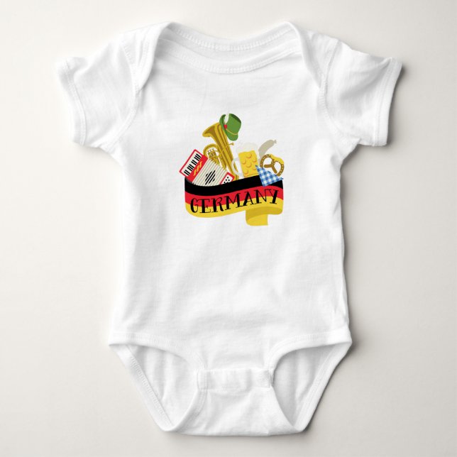 Germany Baby Bodysuit (Front)