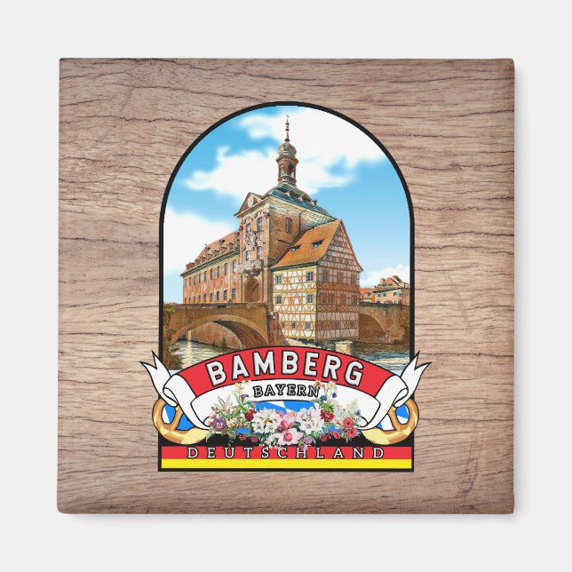 Germany Bamberg Vintages Souvenir Magnet (Front)