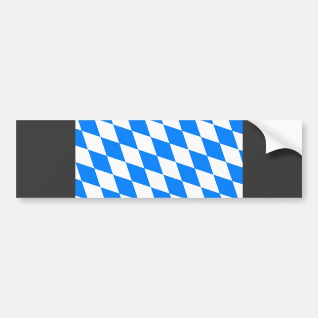Germany Bavaria Flag Bumper Sticker (Front)