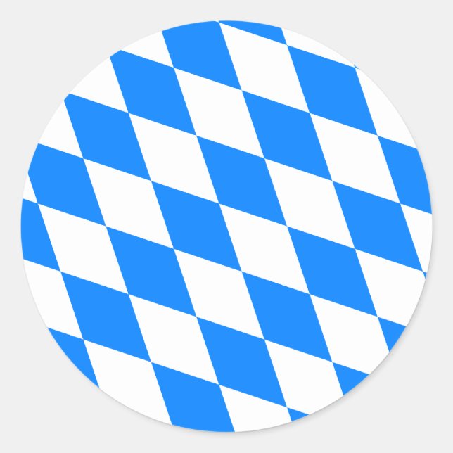 Germany Bavaria High quality Flag Classic Round Sticker (Front)
