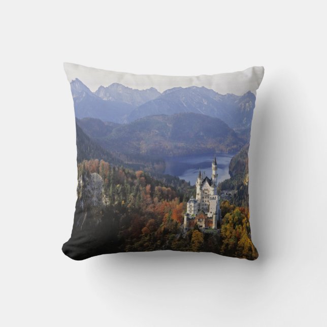 Germany, Bavaria, Neuschwanstein Castle. Cushion (Front)