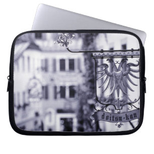 Germany, Bavaria, Rottenburg. Hotel sign Laptop Sleeve