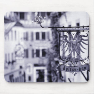 Germany, Bavaria, Rottenburg. Hotel sign Mouse Pad