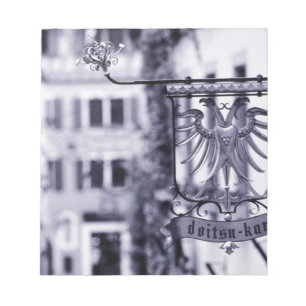Germany, Bavaria, Rottenburg. Hotel sign Notepad