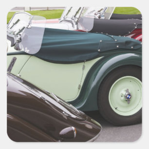 Germany, Bayern-Bavaria, Munich. BMW Welt Car 4 Square Sticker