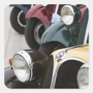 Germany, Bayern-Bavaria, Munich. BMW Welt Car 5 Square Sticker