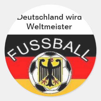 Germany becomes world champion classic round sticker