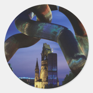 Germany, Berlin, Charlottenburg, Kaiser-Wilhelm Classic Round Sticker