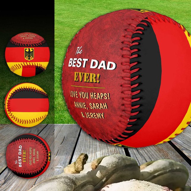 Germany Best Dad, patriotic Dads, German Flag Baseball (Creator Uploaded)