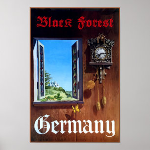 Germany, Black Forest travel poster