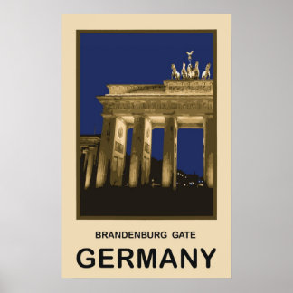Germany Brandenburg Gate Poster