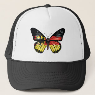 Germany butterfly monarch flag trucker hat