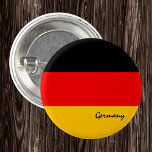 Germany button, patriotic German Flag fashion 3 Cm Round Badge<br><div class="desc">Buttons: Patriotic Germany & German Flag - love my country,  travel,  holiday,  national patriots / sports fan</div>