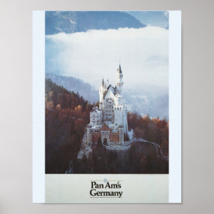 Germany Castle in the Mountains Poster