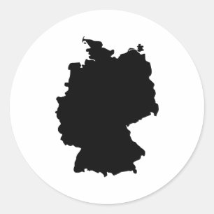 Germany Classic Round Sticker
