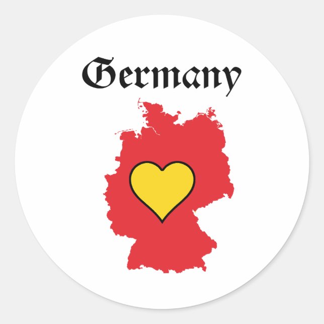 Germany Classic Round Sticker (Front)
