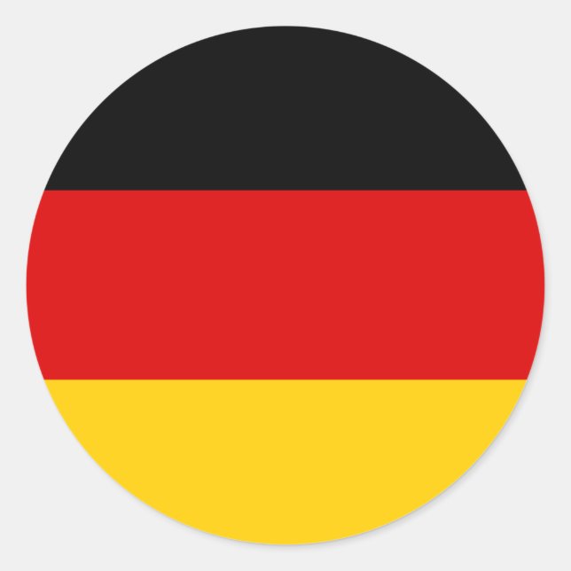 germany classic round sticker (Front)