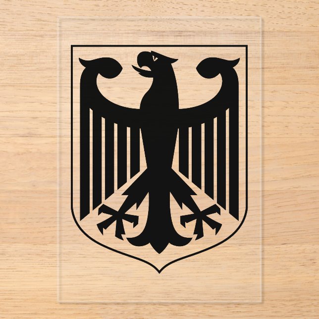 Germany Coat of arms Acrylic Invitations (Front)
