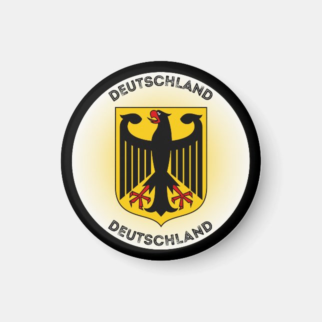 Germany Coat of Arms Circle Shape Magnet (Front)