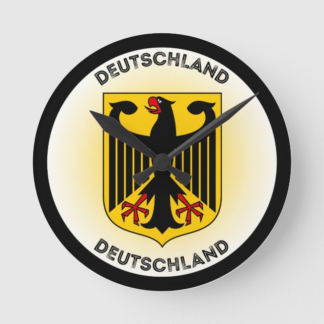 Germany Coat of Arms Circle Shape Round Clock (Front)