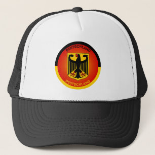 Germany Coat of Arms Circle Shape Trucker Hat