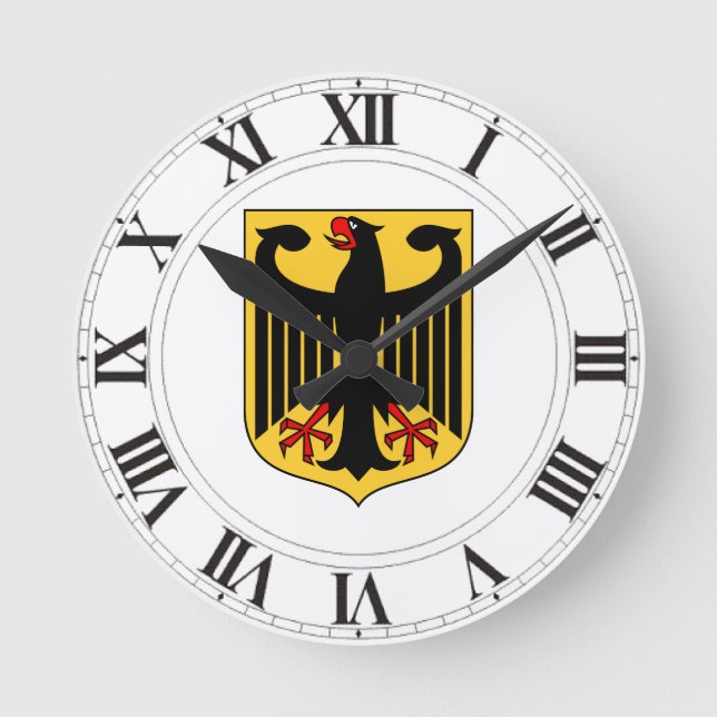 Germany Coat of Arms Round Clock (Front)