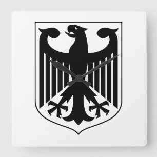 Germany Coat of arms Square Wall Clock
