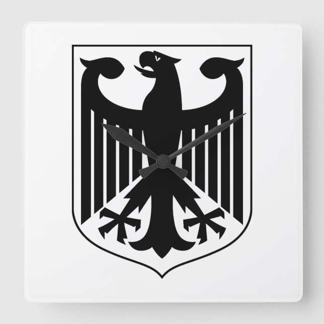 Germany Coat of arms Square Wall Clock (Front)