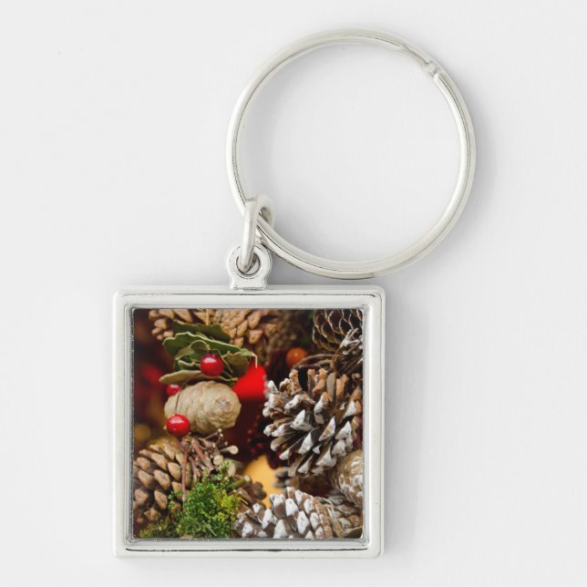 Germany, Cologne. Cologne Cathedral Christmas Key Ring (Front)