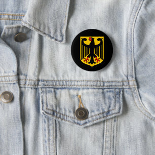Germany country coat arms symbol emblem eagle 6 cm round badge