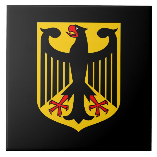 Germany country coat arms symbol emblem eagle ceramic tile (Front)