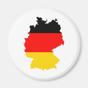 germany country flag map shape german magnet