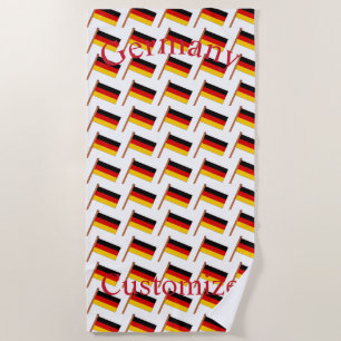 Germany Country Flag Thunder_Cove Beach Towel