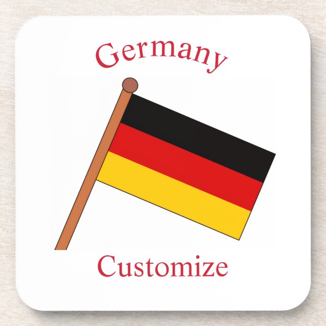 Germany Country Flag Thunder_Cove Coaster (Front)