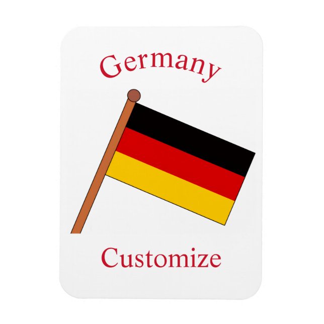 Germany Country Flag Thunder_Cove Magnet (Vertical)