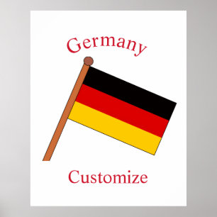 Germany Country Flag Thunder_Cove Poster