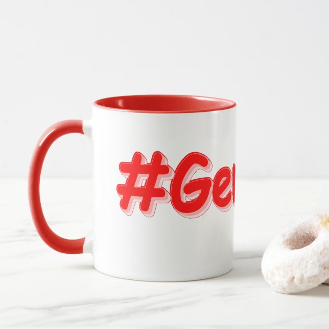 "#Germany" Cute Design. Buy Now Mug (With Donut)