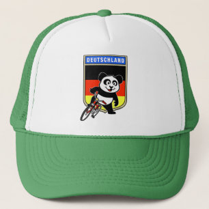 Germany Cycling Panda Trucker Hat