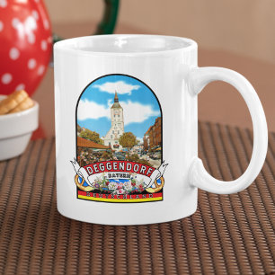 Germany Deggendorf Vintage souvenir Coffee Mug