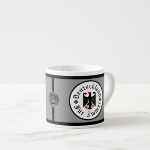 Germany/Deutschland Forever/black eagle/iron cross Espresso Cup