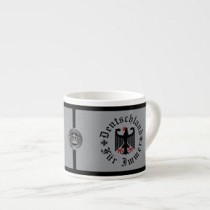 Germany/Deutschland Forever/black eagle/iron cross Espresso Cup
