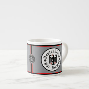 Germany/Deutschland Forever/black eagle/iron cross Espresso Cup